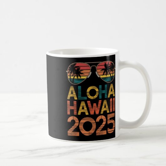 アロハハワイ2025夏の旅行に最適ビーチ李 コーヒーマグカップ (右)