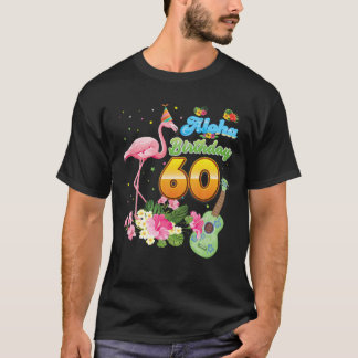 アロハハワイ60誕生日60歳フラミンゴH Tシャツ