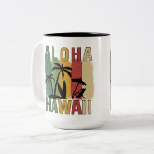 アロハハワイ ツートーンマグカップ (正面左)