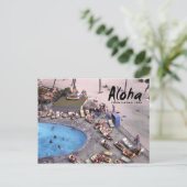 アロハハワイ ハワイアン サンバーザー ポストカード (スタンド正面)