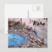 アロハハワイ ハワイアン サンバーザー ポストカード (正面/裏面)