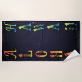 アロハハワイ ビーチタオル (正面)