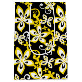 アロハハワイ（ブラック/イエロー） ミディアムペーパーバッグ (裏面)