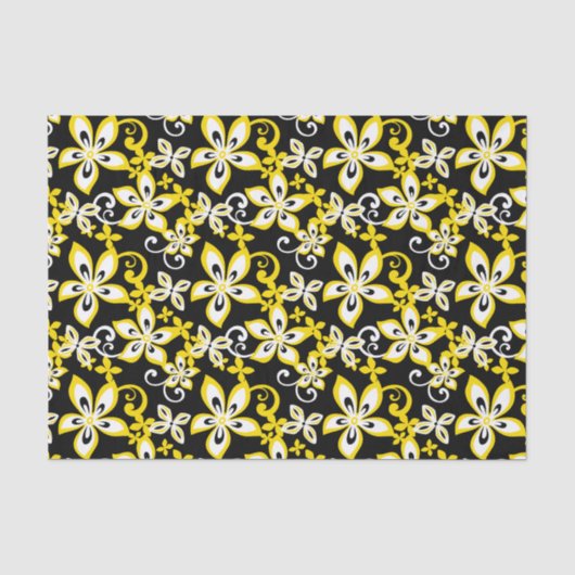アロハハワイ（ブラック/イエロー） 薄葉紙 (正面)