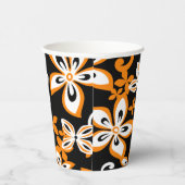 アロハハワイ（ブラック/オレンジ） 紙コップ (右)