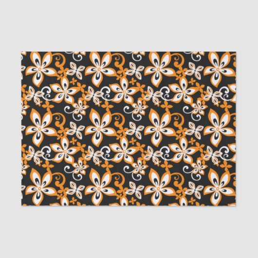 アロハハワイ（ブラック/オレンジ） 薄葉紙 (正面)