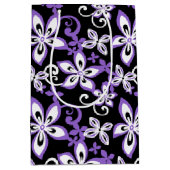 アロハハワイ（ブラック/パープル）抱き枕 ミディアムペーパーバッグ (正面)