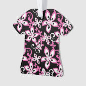 アロハハワイ（ブラック/ピンク） オーナメント (正面)