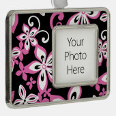 アロハハワイ（ブラック/ピンク） シルバープレートフレームオーナメント (右)
