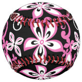 アロハハワイ（ブラック/ピンク） ソフトボール (正面)