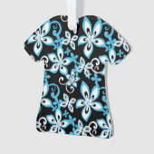 アロハハワイ（ブラック/ブルー） オーナメント (正面)