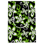 アロハハワイ(ブラック/ライム) ミディアムペーパーバッグ (正面)