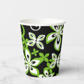 アロハハワイ(ブラック/ライム) 紙コップ (裏面)