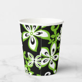アロハハワイ(ブラック/ライム) 紙コップ (右)