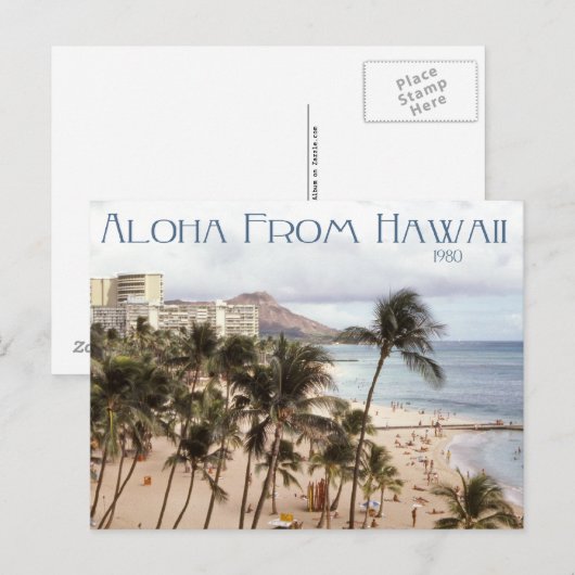 アロハハワイ ポストカード (正面/裏面)