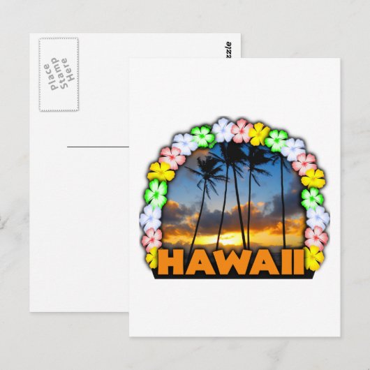 アロハハワイ ポストカード (正面/裏面)