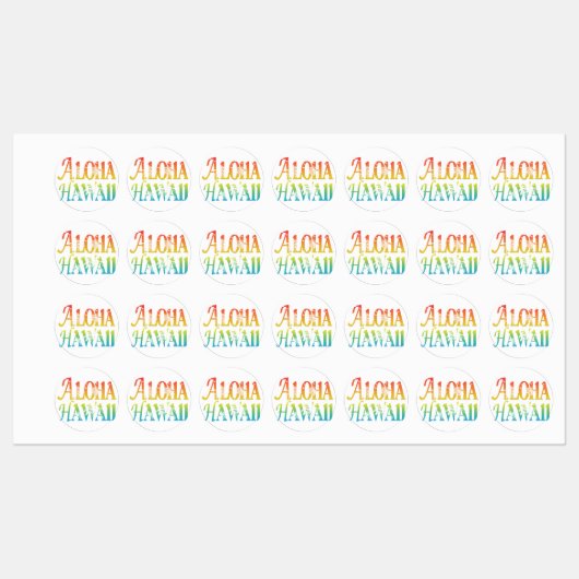 アロハハワイ ラベル (シート)