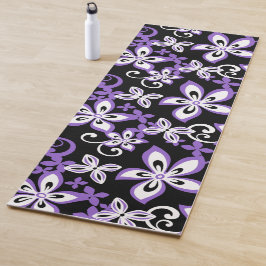 アロハハワイ（黒/紫） ヨガマット