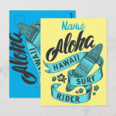 アロハハワイSurf Rider Thunder_Cove ポストカード (正面/裏面)
