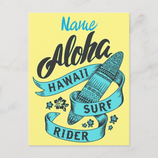 アロハハワイSurf Rider Thunder_Cove ポストカード (正面)