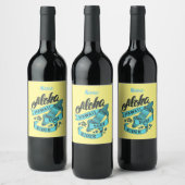 アロハハワイSurf Rider Thunder_Cove ワインラベル (ボトル)