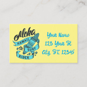 アロハハワイSurf Rider Thunder_Cove 名刺