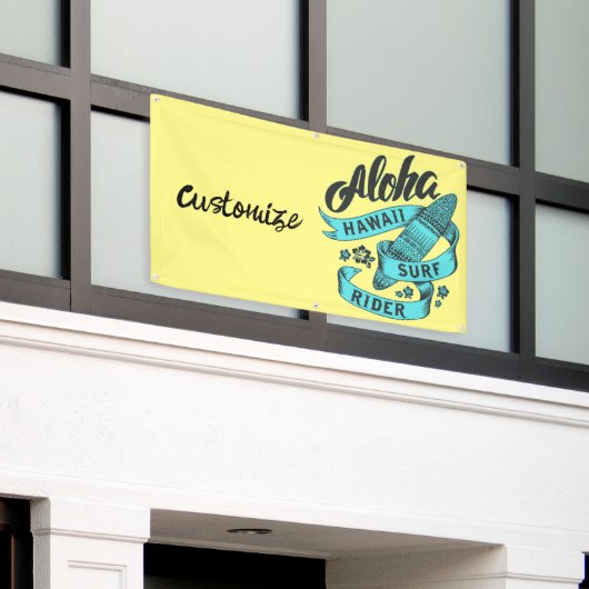 アロハハワイSurf Rider Thunder_Cove 横断幕 (ビルの外側)