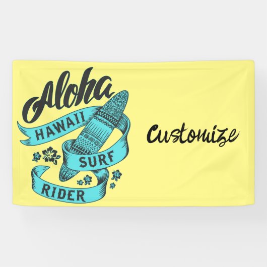 アロハハワイSurf Rider Thunder_Cove 横断幕 (横)
