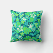 アロハハートハワイアンハイビスカストロピカル クッション (裏面)