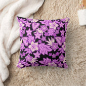 アロハハートハワイアンハイビスカストロピカル クッション (ブランケット)