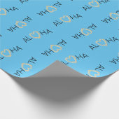 アロハハートプルメリア ラッピングペーパー (角)