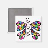 アロハバタフライ磁石 マグネット (正面/裏面)