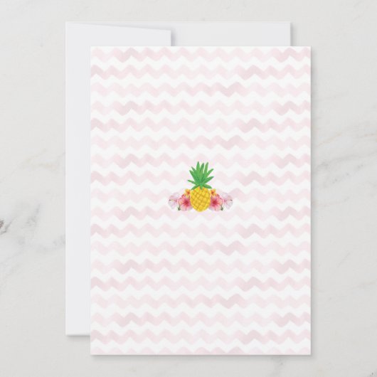 アロハバースデー招待状 招待状 (裏面)