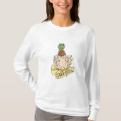 アロハパイナップルを持つ女の子 Tシャツ (正面)
