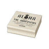 アロハパイナップルカスタムファミリーネーム差出人住所 ラバースタンプ (スタンプ)