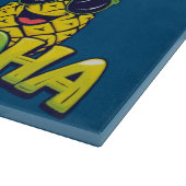 アロハパイナップルコレクションティール（緑がかった色）カッティングボード カッティングボード (角)