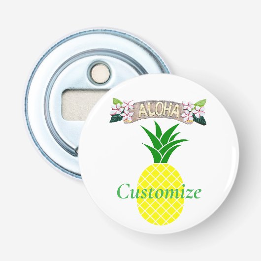 アロハパイナップルサンダーコーブ 栓抜き (正面)