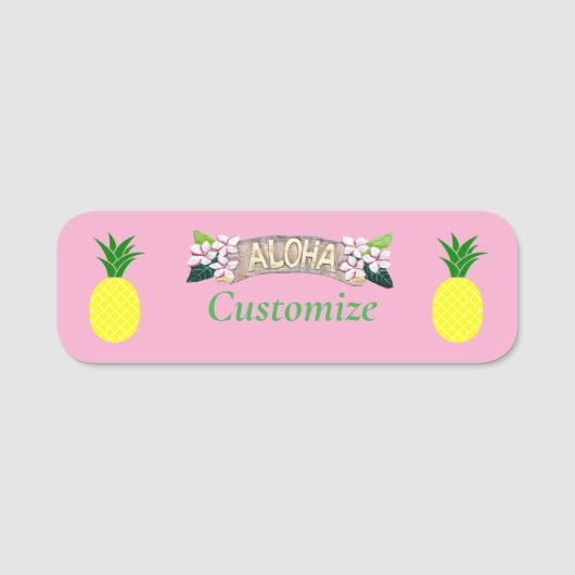 アロハパイナップルサンダー_コーブ 名札 (正面)