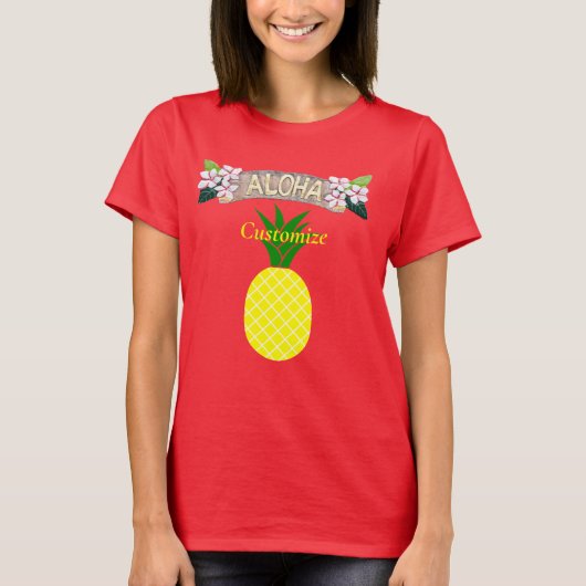 アロハパイナップルサンダー_コーブ Tシャツ (正面)