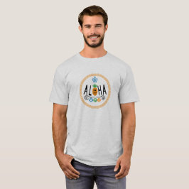 アロハパイナップルデザイン – メンズベーシックTシャツ Tシャツ