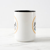 アロハパイナップルデザイン- 2トーンマグカップ ツートーンマグカップ (中央)