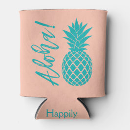 アロハパイナップルビーチパーティールアウ（ハワイ式宴会） | peachティール（緑がかった色） 缶クーラー