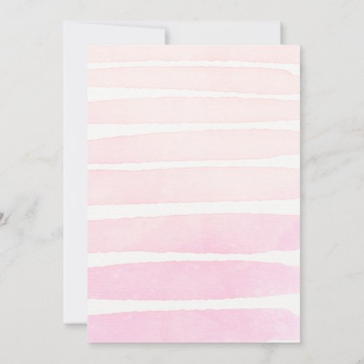 アロハパイナップルピンク誕生日招待状 招待状 (裏面)