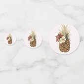 アロハパイナップルフローラ植物性ヴィンテージトロピカル コンフェッティ (正面)