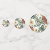 アロハパイナップルフローラ植物性ヴィンテージトロピカル コンフェッティ (裏面)