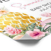 アロハパイナップルベビーシャワーへようこそ ポスター (角)