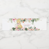 アロハパイナップルベビーシャワー ペットボトルラベル (シングルラベル)