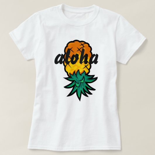 アロハパイナップル Tシャツ (デザイン正面)