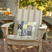 アロハパッチワークハワイアントロピカルプリント – ニュートラル アウトドアクッション (椅子)