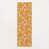 アロハパッチワークハワイアン熱帯プリント – バイオレット ヨガマット (裏面)